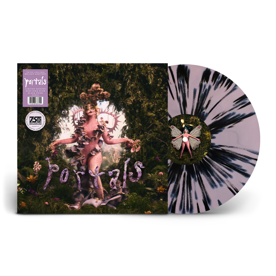MELANIE MARTINEZ- PORTALS LIMITED EDITION BABY PINK WITH BLACK SWIRL VINYL