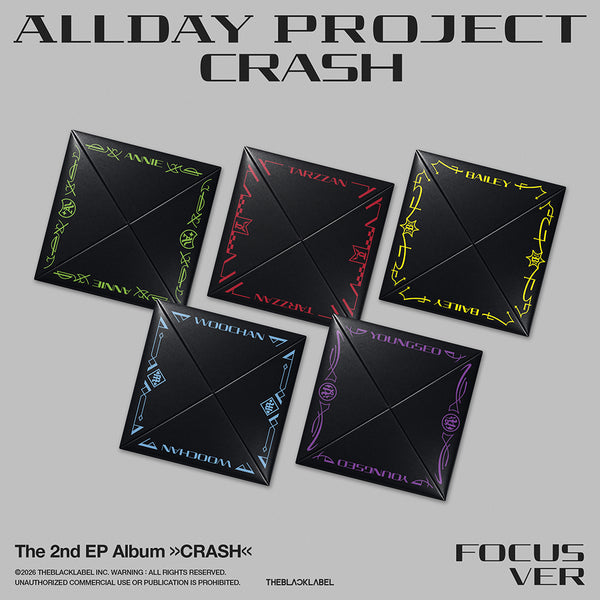 ALLDAY   PROJECT   2ND   EP   ALBUM   -   CRASH  (FOCUS   VER.)   + POB