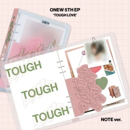 ONEW - [TOUGH LOVE] 5th Mini Album (NOTE Version) + POB