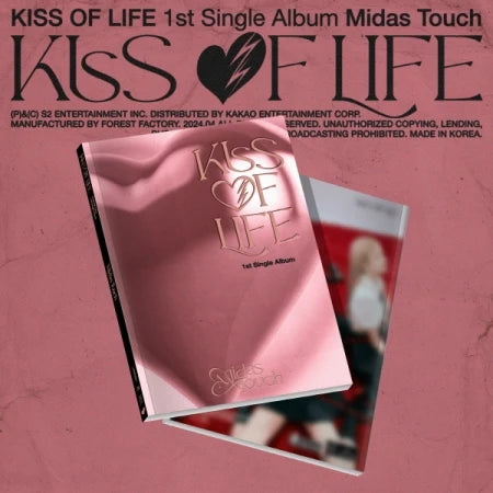 KISS OF LIFE - [MIDAS TOUCH] 1st Single Album PHOTOBOOK Version + PHOTOCARD