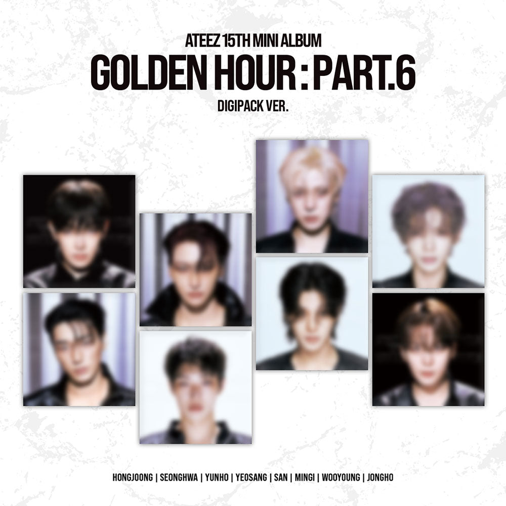 ATEEZ 15th Mini Album - GOLDEN HOUR : Part.6  (DIGIPACK VER.) + POB
