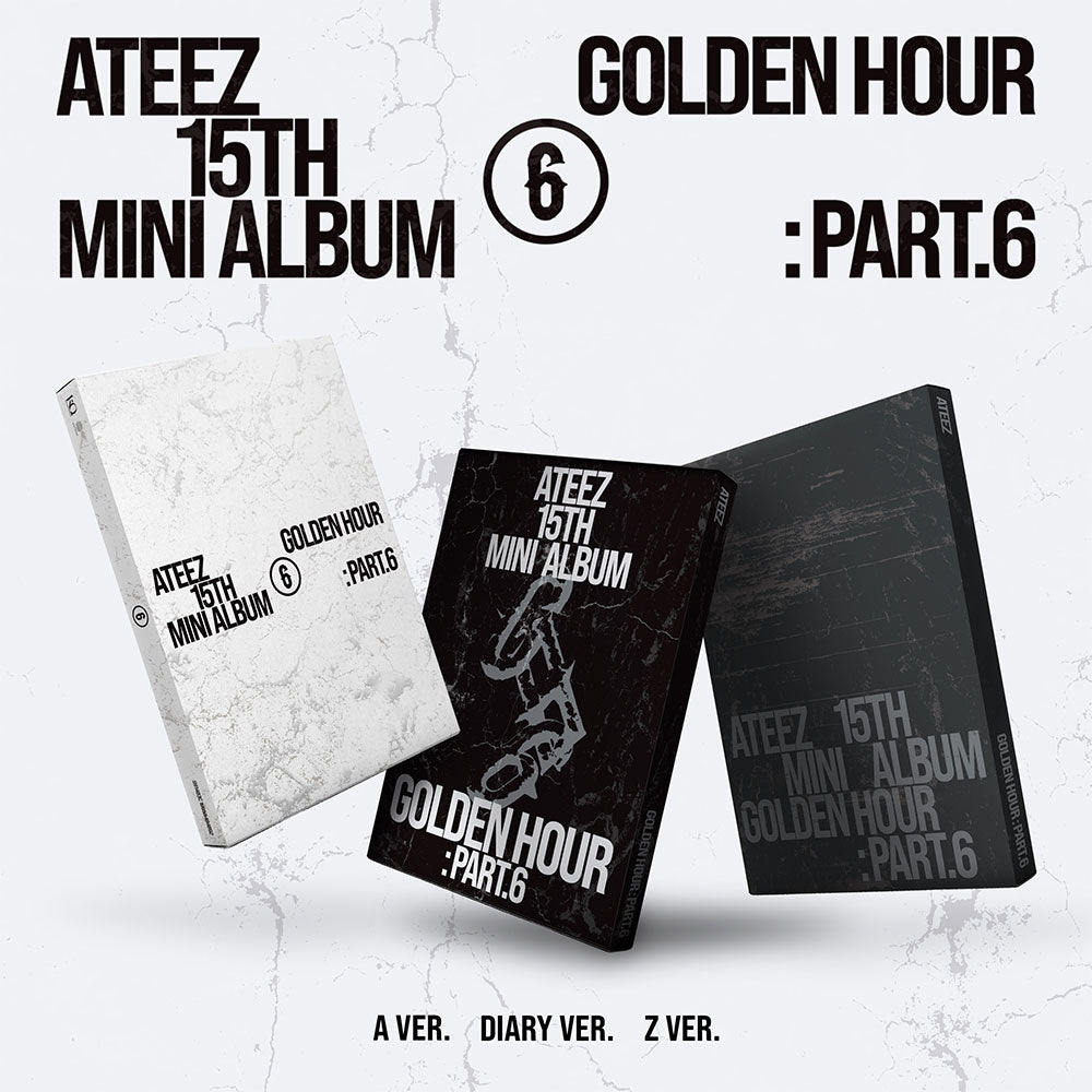 ATEEZ 15th Mini Album - GOLDEN HOUR : Part.6 + POB