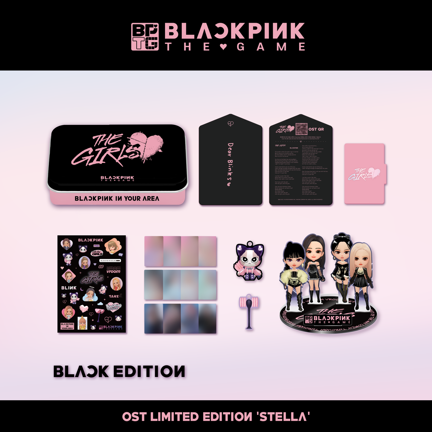 BLACKPINK THE GAME OST [THE GIRLS] Stella ver. (LIMITED EDITION) + PHOTOCARD