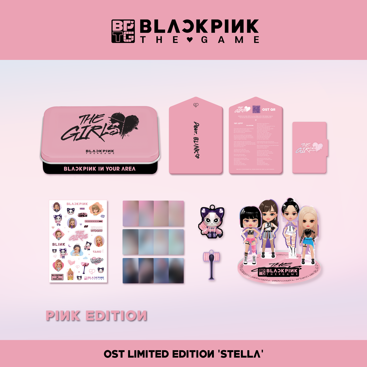 BLACKPINK THE GAME OST [THE GIRLS] Stella ver. (LIMITED EDITION) + PHOTOCARD