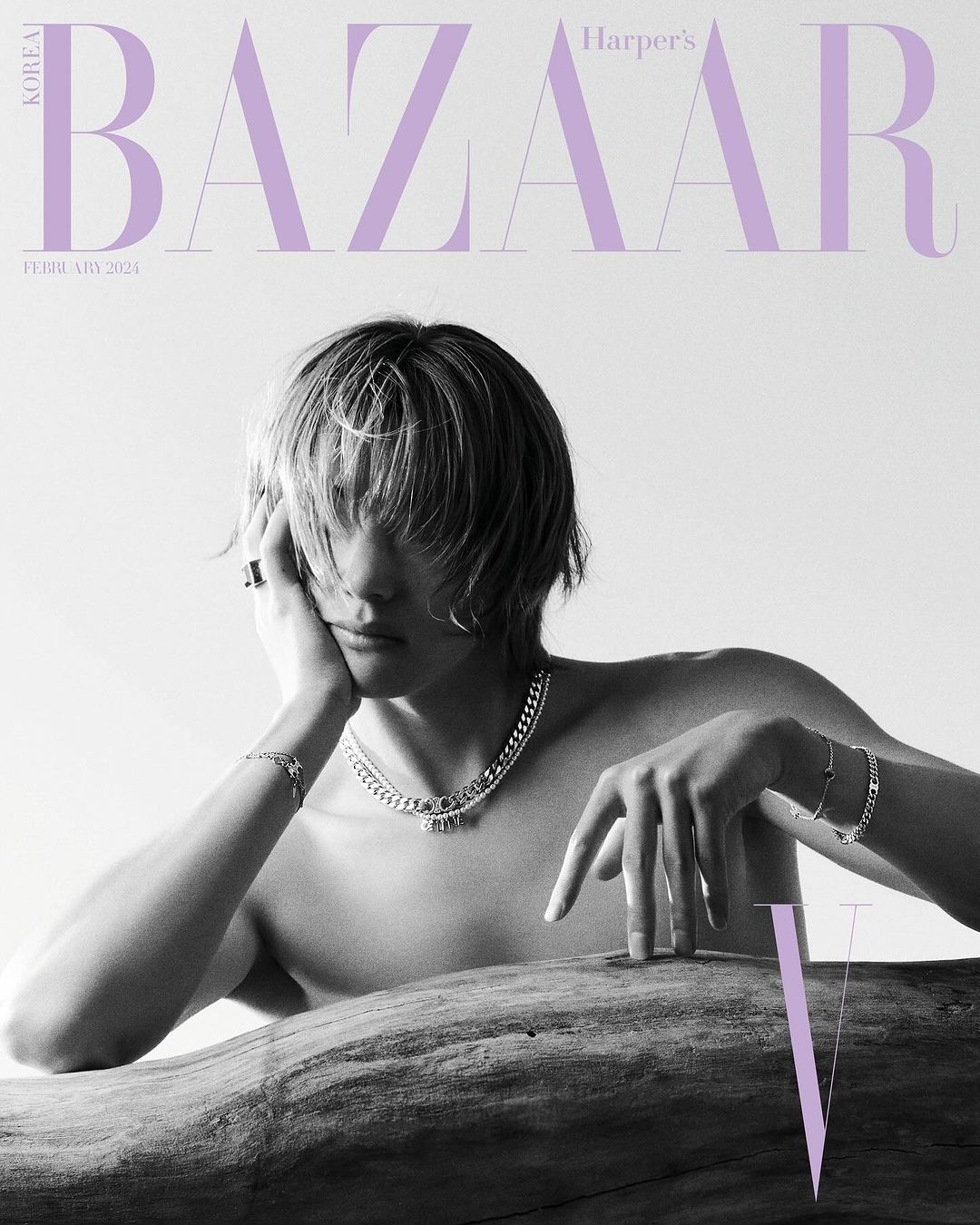 [REVISTA] Magazine BAZAAR KOREA  BTS V 2024-02