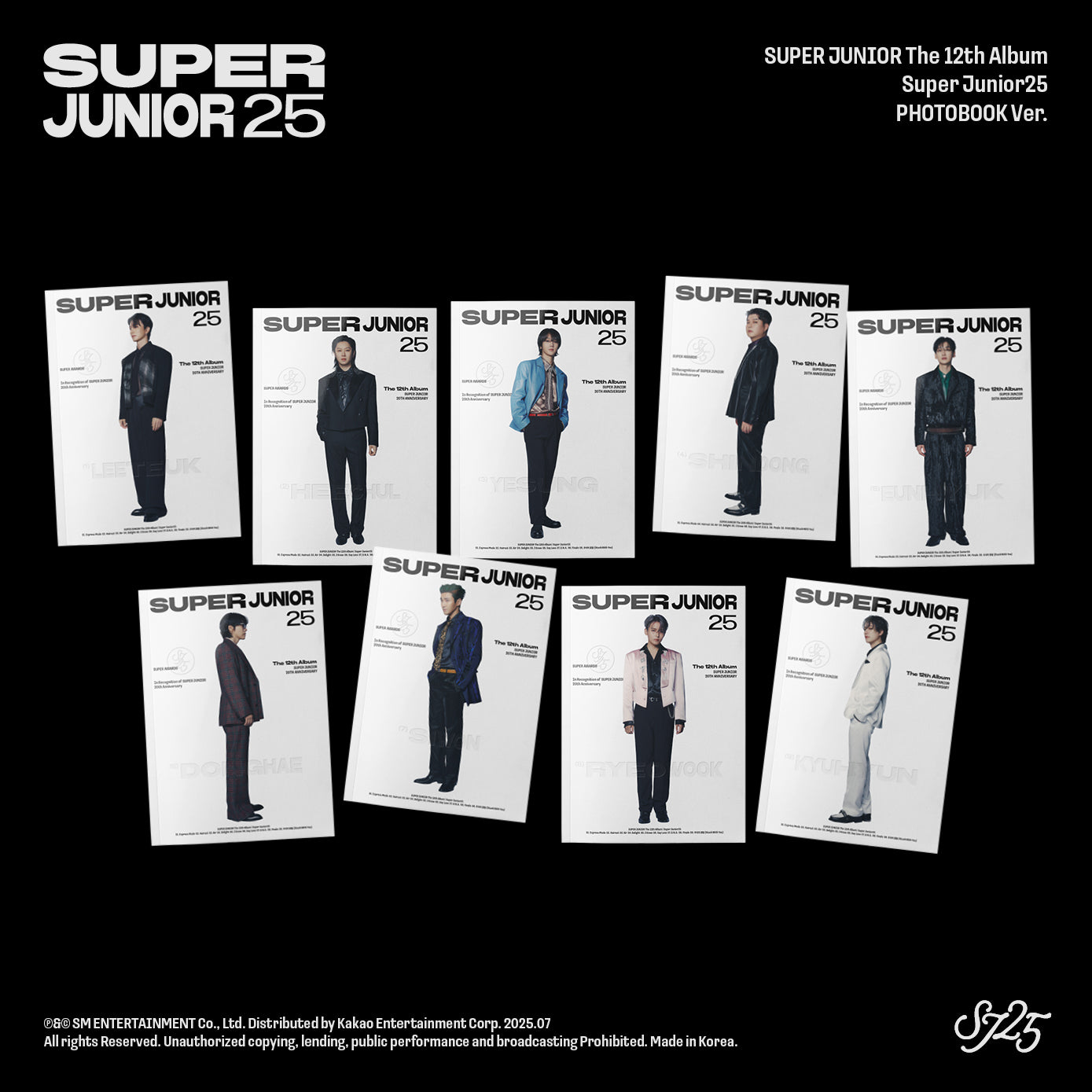 SUPER JUNIOR - [SUPER JUNIOR25] 12th Album (PHOTOBOOK version)