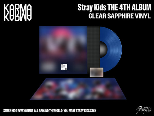 Stray Kids - Karma  Clear Sapphire   Vinyl