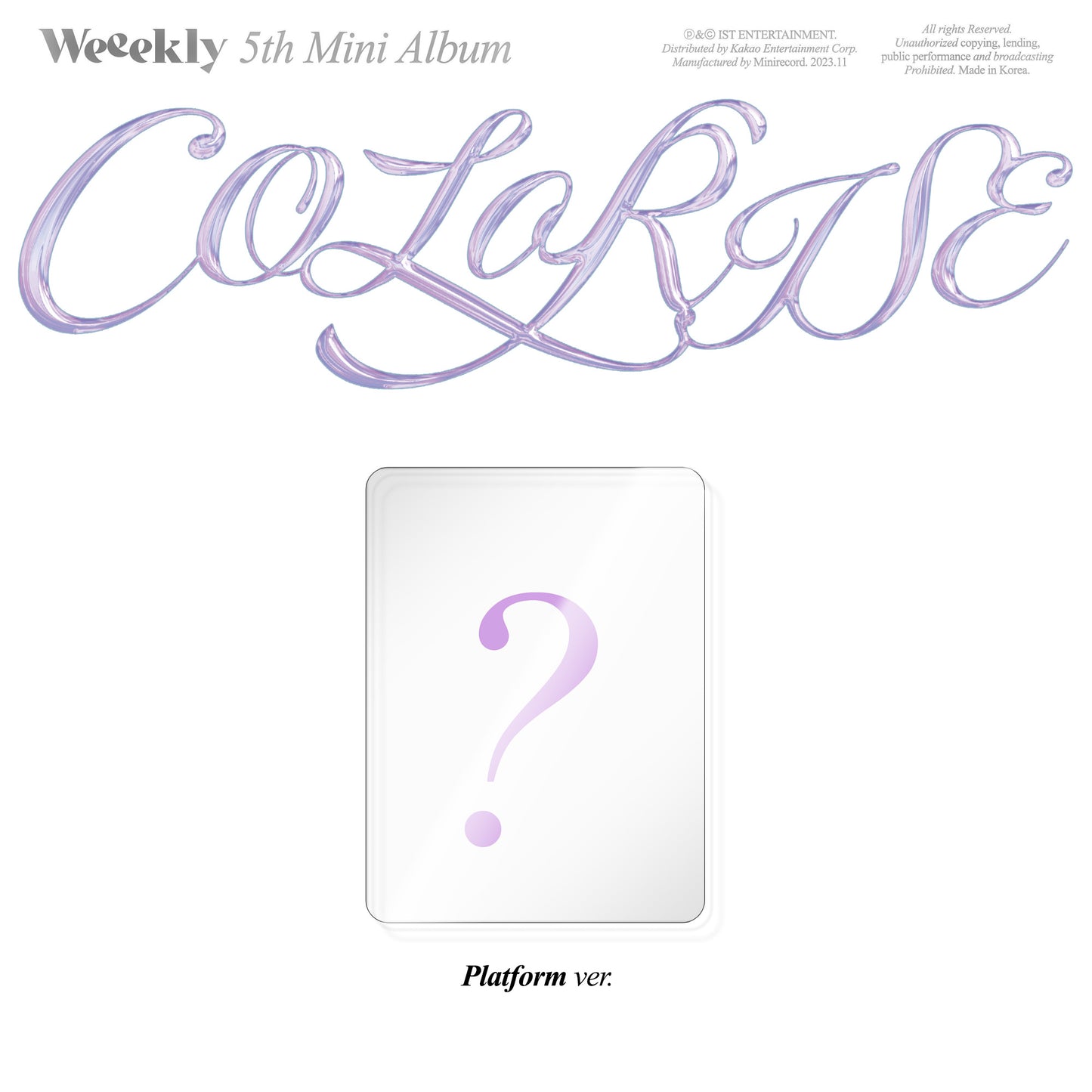 Weeekly 5th Mini Album [ColoRise] (Platform Ver.)