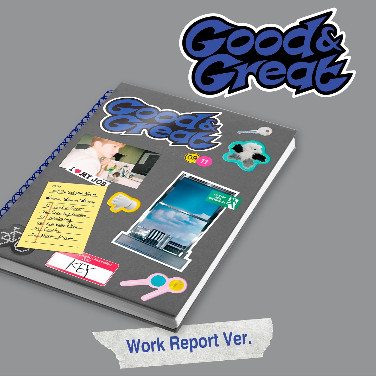 [ENTREGA INMEDIATA] KEY 2nd Mini Album - Good & Great  (Work Report Ver.)