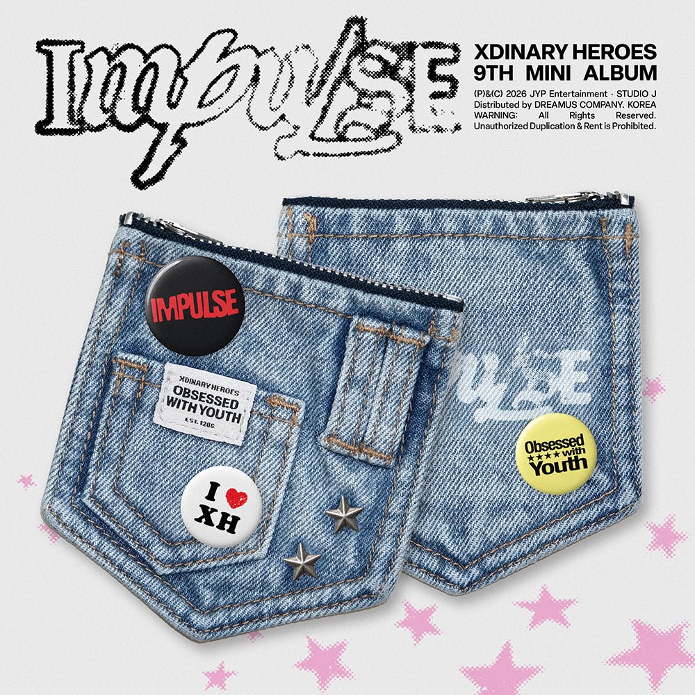 Xdinary-Heroes 9th Mini Album - IMPULSE (DENIM POUCH Ver.) + POB