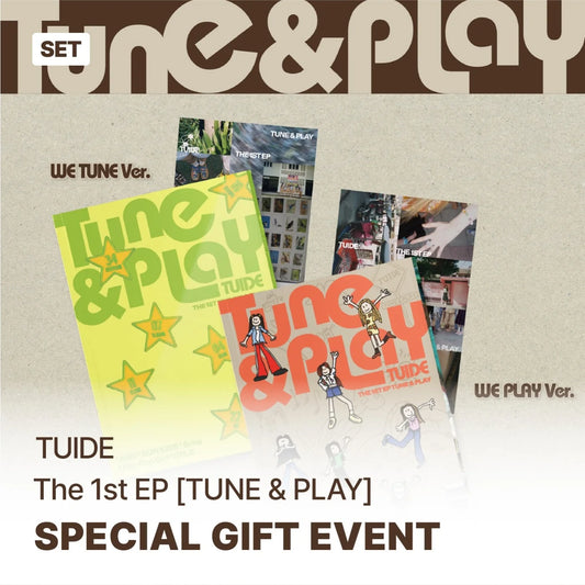 TUIDE - [TUNE & PLAY] 1st EP Album  (Photobook set + Weverse Albums Set) (special POB set)