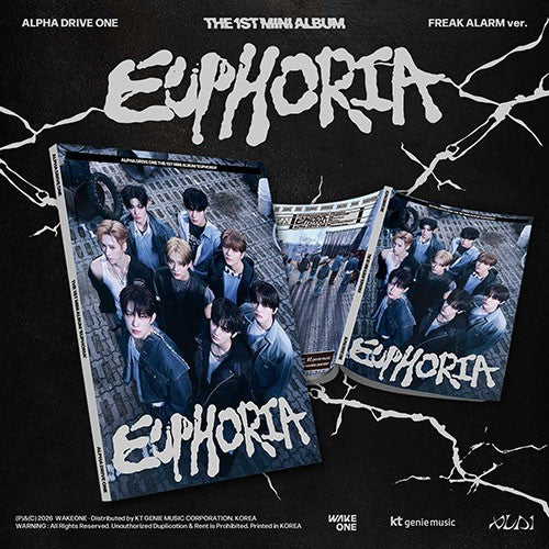 ALPHA DRIVE ONE - [EUPHORIA] 1st Mini Album FREAK ALARM Version + POB