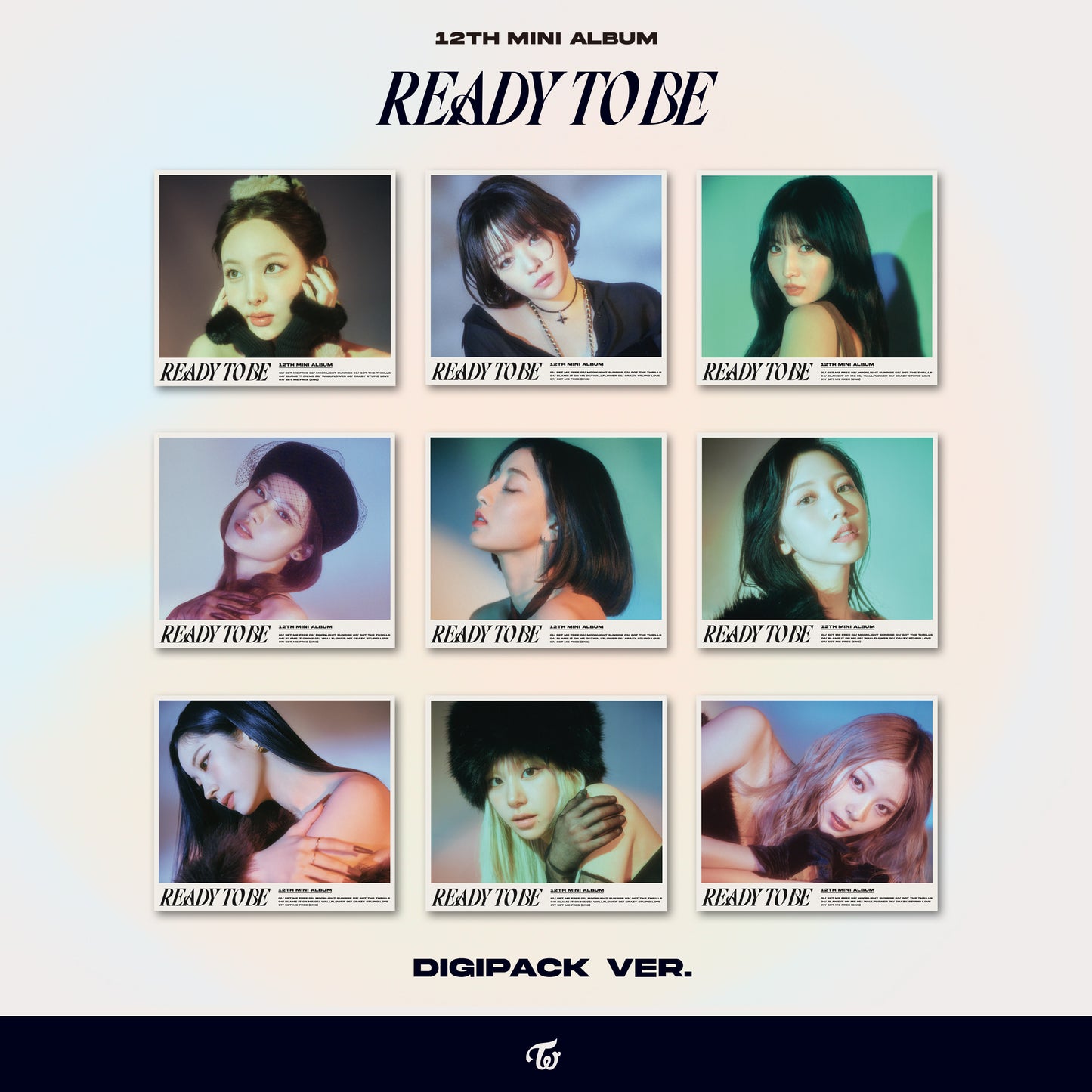 TWICE - [READY TO BE] 12th Mini Album DIGIPACK VER.  (RANDOM)